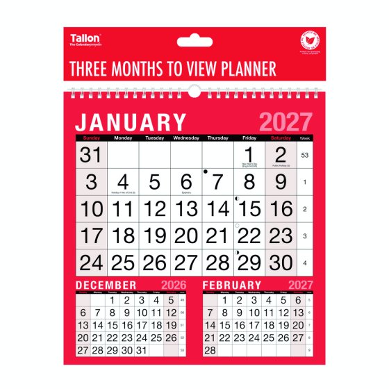 DJ0807 2027 CALENDAR RNB BOLD  3 MTV