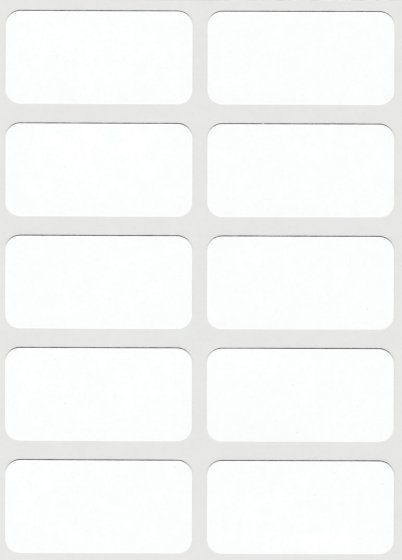 SH04207 WHITE LABEL 19X38MM REFILL PCK