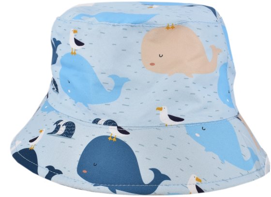 HAT BUCKET WHALE PRINT CHILDS