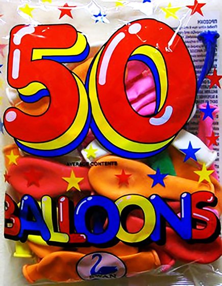 BALLOONS 8IN 50S
