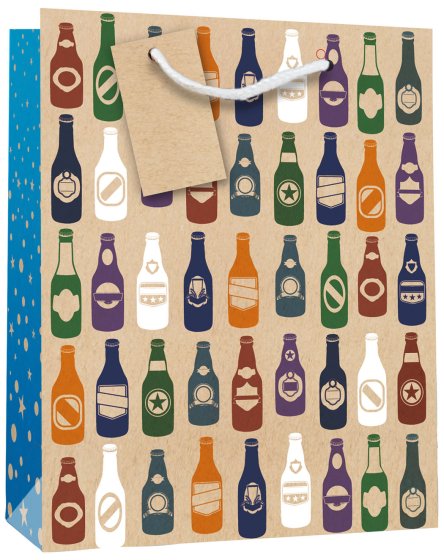 SF12015 GIFT BAG BEER BOTTLES MED