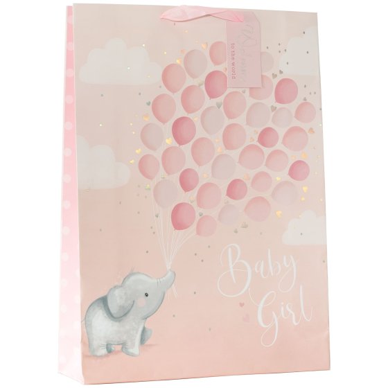 NEW FOR 2024 SG12914 GIFT BAG BABY ROSE EXTRA LRG