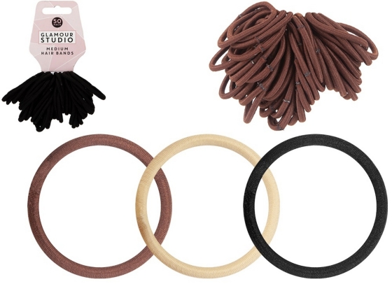 SJ12109 SJ12109 HAIR BAND MEDIUM ASST 50PK
