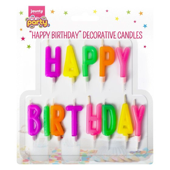 CAKE DECORATIONS HAPPY BIRTHDAY 1PK
