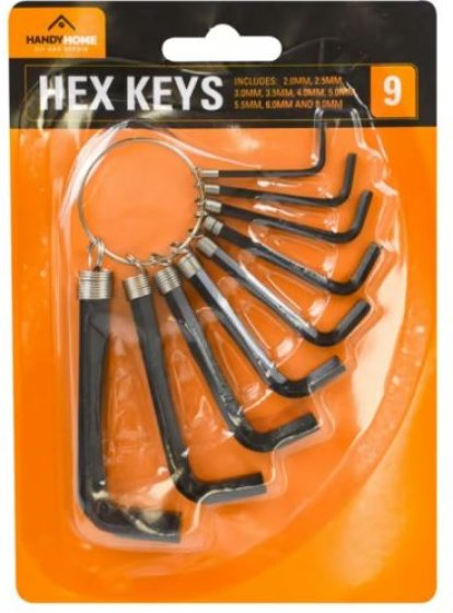 HEX KEYS 9PK