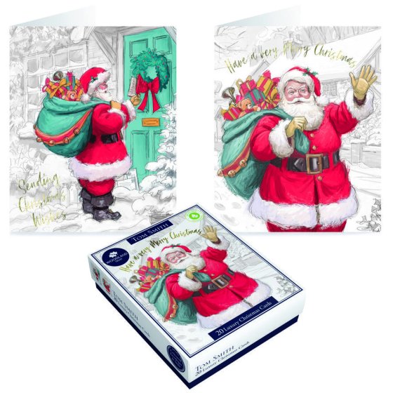 XG0201 CARD BOX 20 LUX SANTA