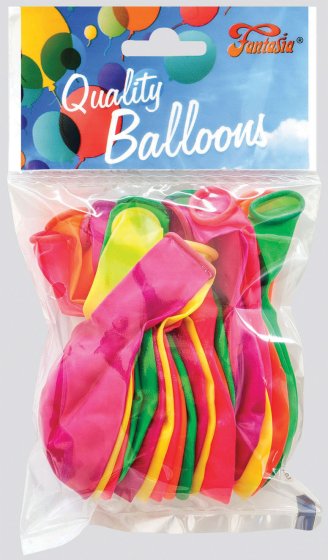 BALLOON NEON ASST 12IN 15PK