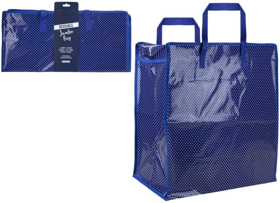 SJ11706 SJ11706 LAUNDRY BAG PP REUSABLE JUMBO POLKA DOT DESI