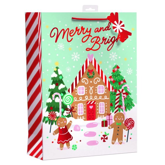 GIFT BAG CANDY CANE LANE XL