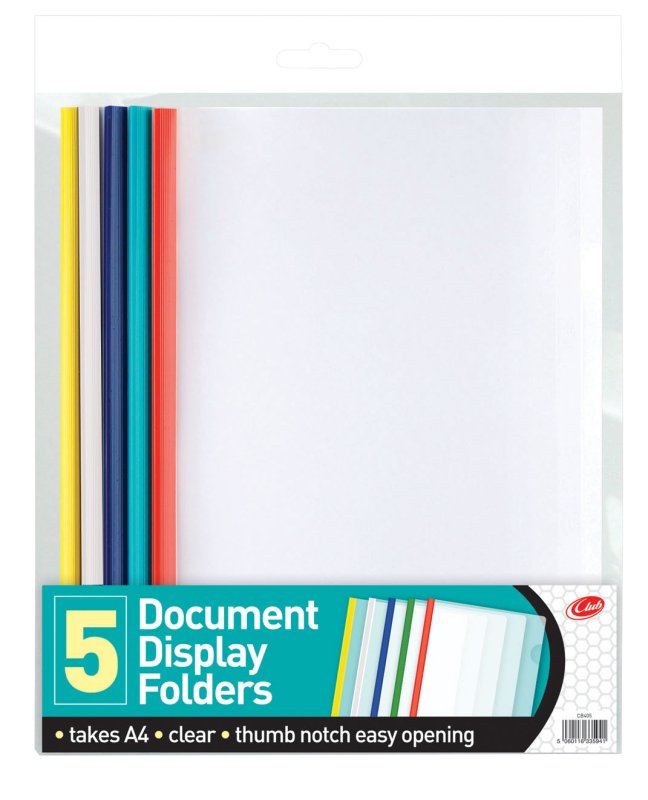 SLIDE BINDERS PACK OF 5 Williams Direct