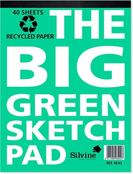 BIG GREEN SKETCH PAD 40 SHT
