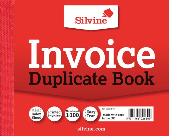SH02704 616 DUPLICATE BOOK 4X5 INVOICE