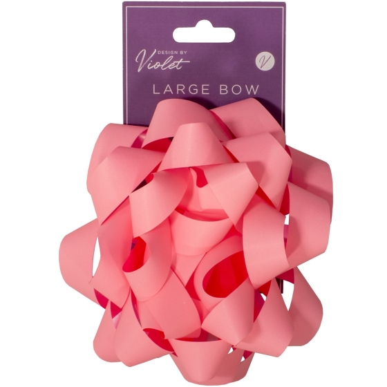 SJ14310 SJ14310 BOW LARGE LIGHT PINK 15CM 6in