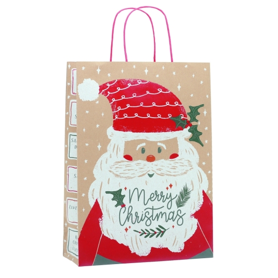 ECO NATURE FESTIVE SANTA GIFT BAG LARGE