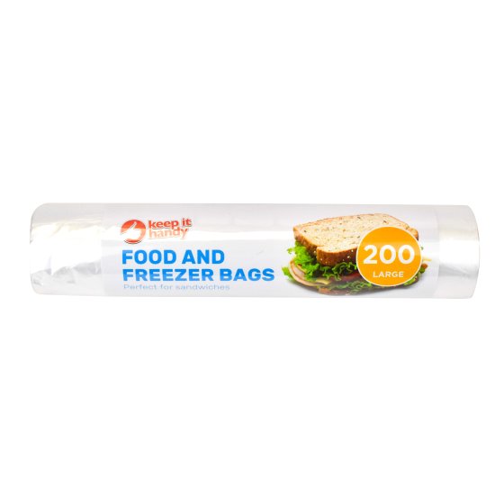 FOOD AND FREEZER BAGS 200PK