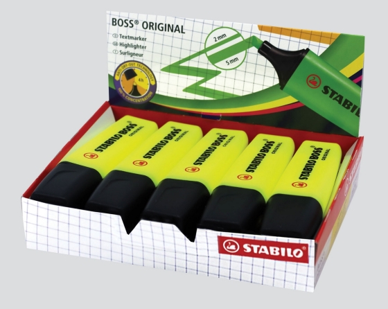 CJ1010 SJ07606 BOSS HIGHLIGHTER YELLOW BXD