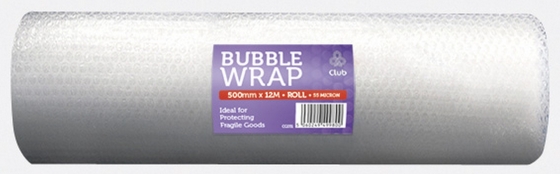 CJ0414 SJ00504 BUBBLE WRAP ROLL 500MM X 12M