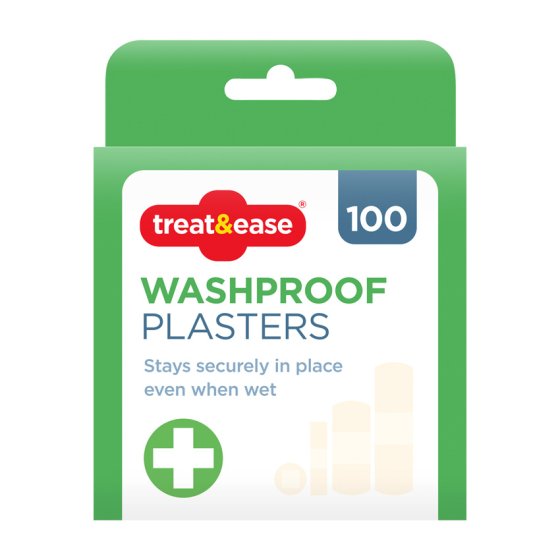 PLASTERS WASHPROOF 100PK