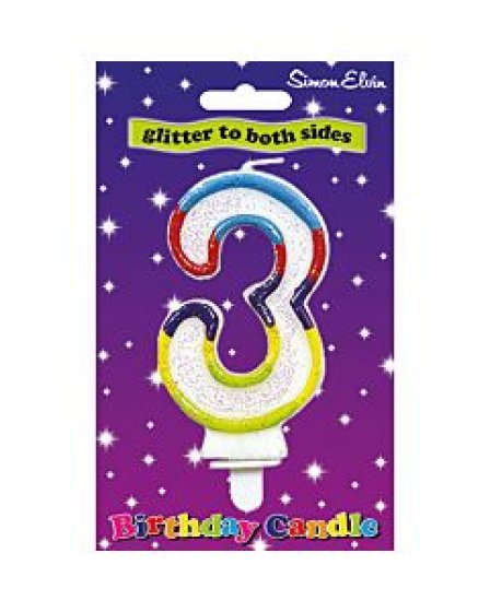 SH12008 CANDLE NUMERAL MULTI 3