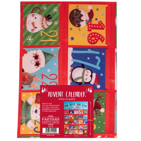 XG0804 ADVENT CALENDAR KIDS HANGING