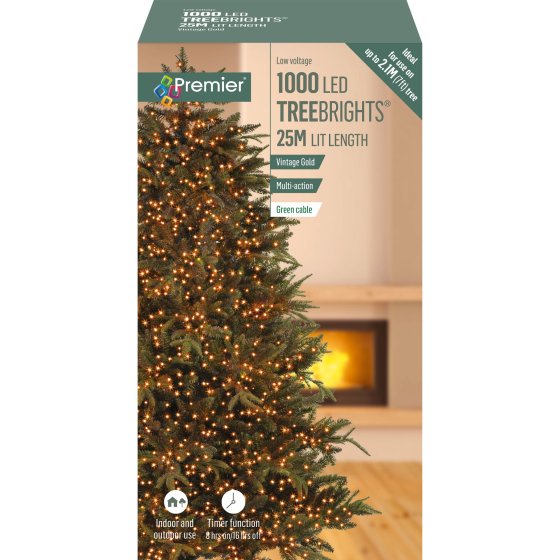 XG3417 LIGHTS 1000 LED VINTAGE GOLD TREEBRIGHTS