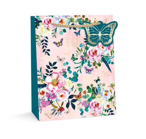 SH14334 GIFT BAG BUTTERFLIES LARGE