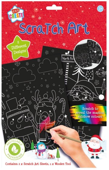 XH5605 SCRATCH ART XMAS SHEETS
