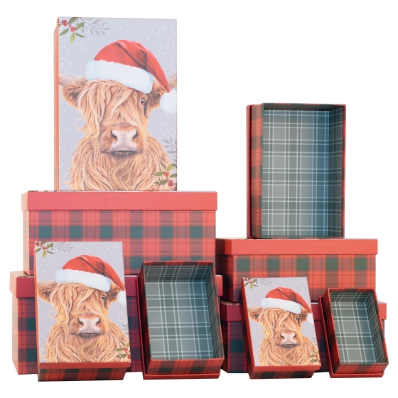 GIFT BOX CEDAR N SAGE SET OF 10