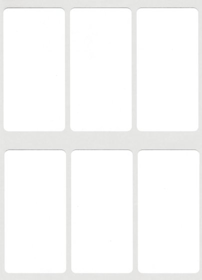 SH04208 WHITE LABEL 25X50MM REFILL PCK