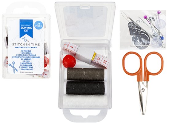 SEWING KIT TRAVEL 21PC