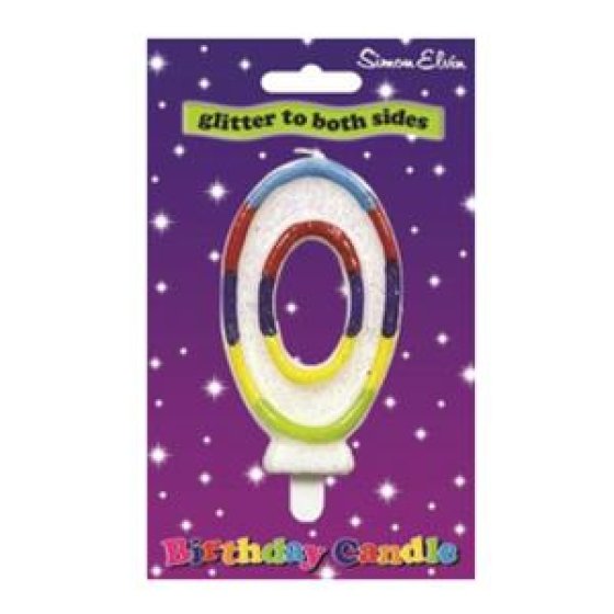 SH12005 CANDLE NUMERAL MULTI 0