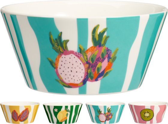 BOWL PORCELINE 450ML 4 ASSTED