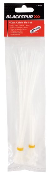 CABLE TIE ASSTD 40 PC