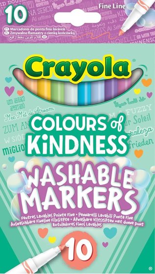 CRAYOLA 10 MARKERS COLOURS OF KINDNESS