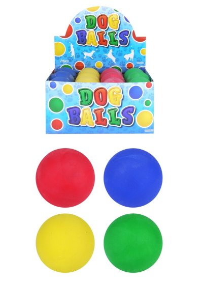 SJ11301 DOG BALLS 6CM ASST
