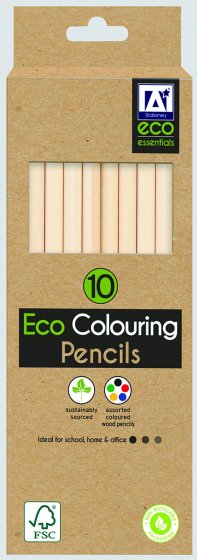 BE02110 PENCIL COLOURING ECO 10PK