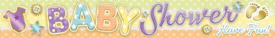 SH13114 BANNER 2.7M PARTY BABY SHOWER