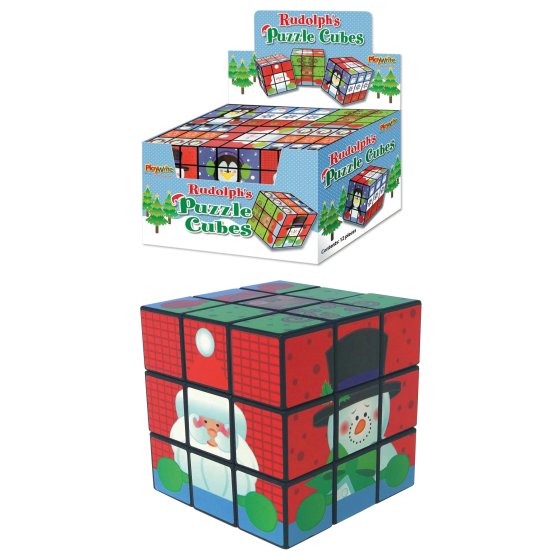 XH5510 PUZZLE CUBE RUDOLPHS 7CM