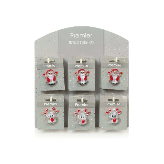 XH5410 LIGHT UP CHRISTMAS PINS CDU