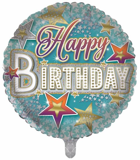 BALLOON 18IN FOIL BIRTHDAY UNISEX