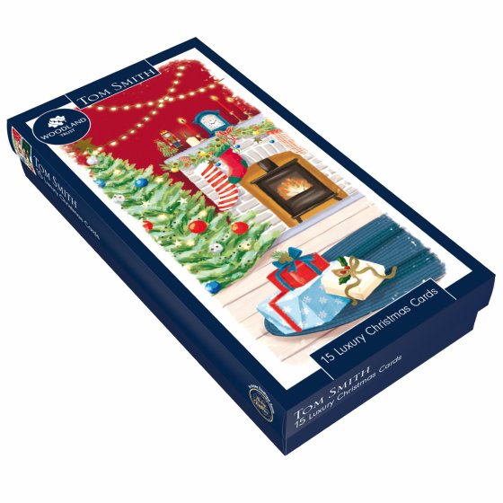 XH0314 CARDS LUX SLIM FIREPLACE FSC