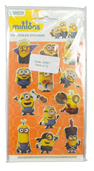 *WIGIG*  MINIONS  SMALL FOIL STICKERS
