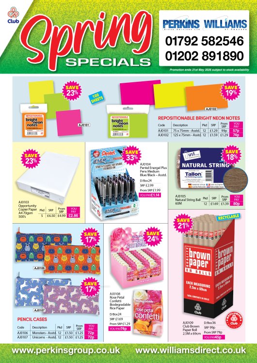 Spring Specials 2026