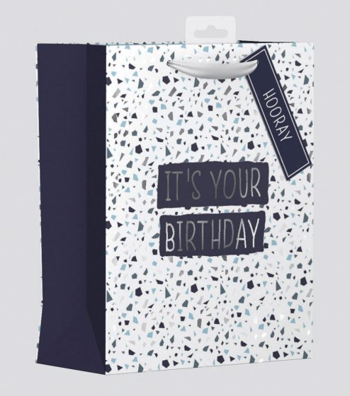 GIFT BAG TERAZZO TEXT MED