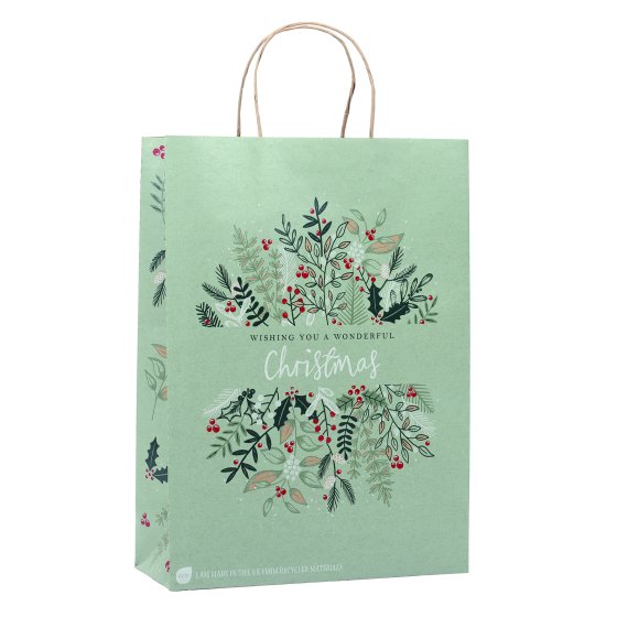 WIGIG GIFT BAG ECO NATURE WINTER FOL