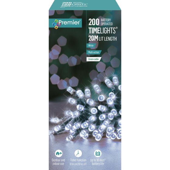 XH4105 LIGHTS 200 B OP LED TIMER WHIT