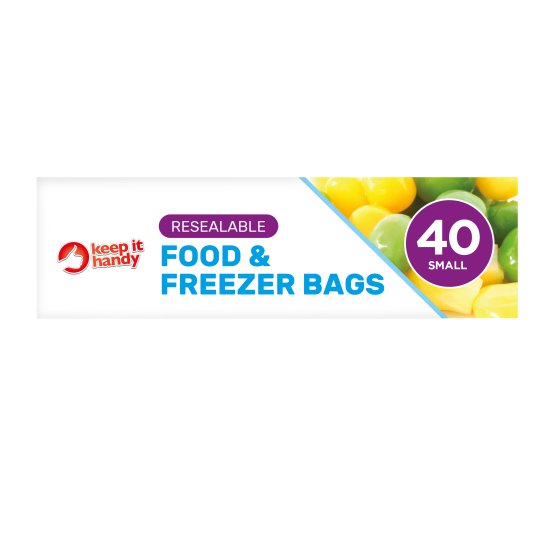 BAGS FOOD N FREEZER S RESEALABLE CLICK SEAL