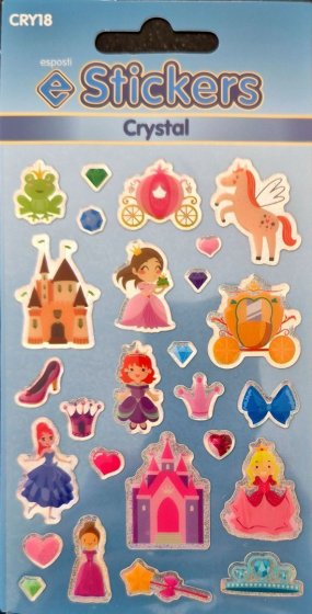 SJ09207 SJ09207 CRYSTAL STICKERS PRINCESS CRY18