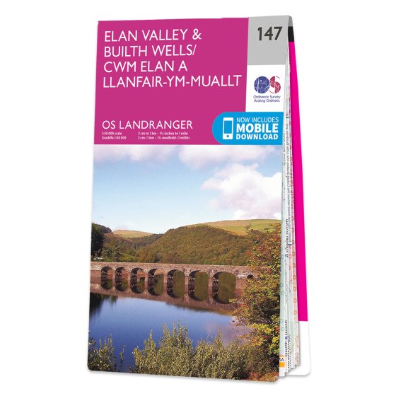 MAP L147 ELAN VALEY-BUILTH