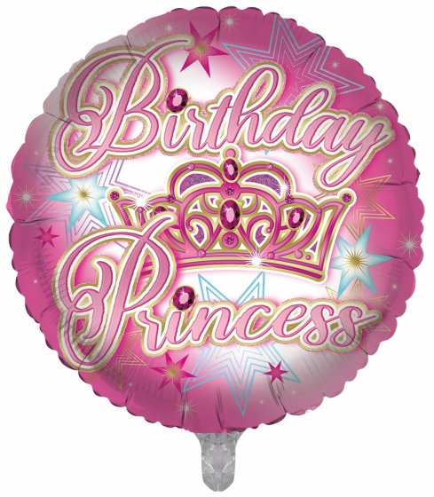 BALLOON 18IN FOIL BIRTHDAY PRINCESS